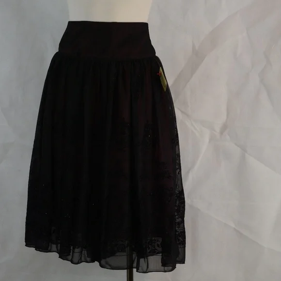 JESSICA Tule/Net/Layered Embossed Skirt SZ 12 NWT #B44 - Picture 5 of 10